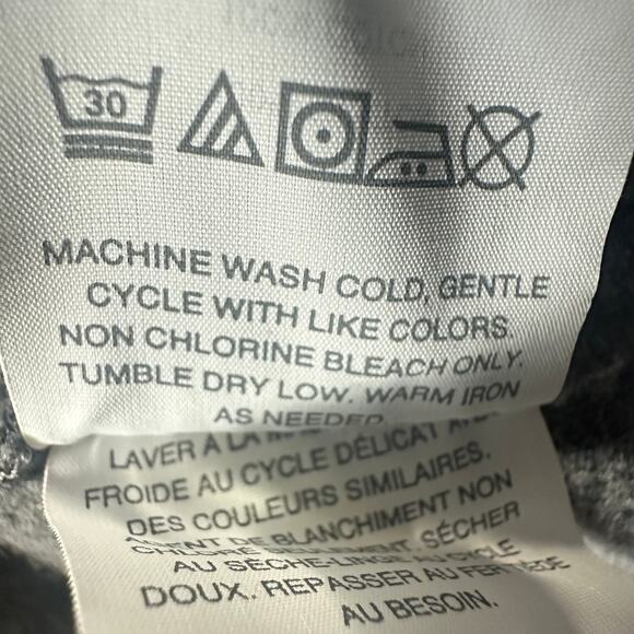 J.Crew Mens Quarter-Zip Vintage Fleece Ribbed Mock Neck Grey Sweatshirt Small - Picture 5 of 6